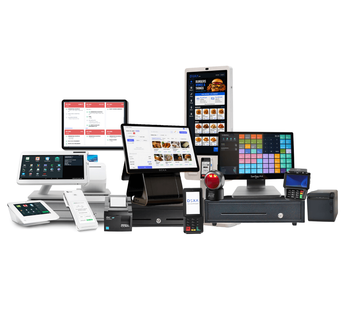 Cash and card pricing shown on a terminal