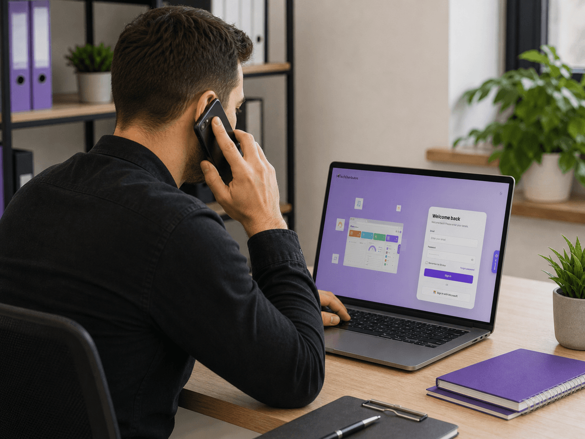 MTech merchant accepting a phone order through the browser-based virtual terminal