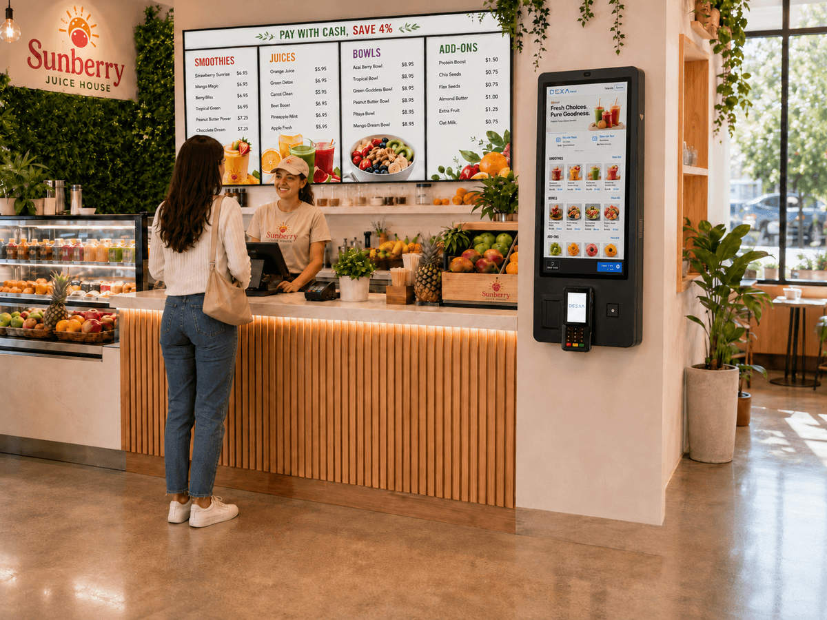 A complete lineup of modern point-of-sale systems, card terminals, printers and checkout accessories