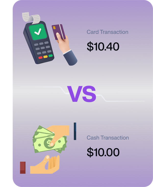 Illustration of dual pricing for light mode